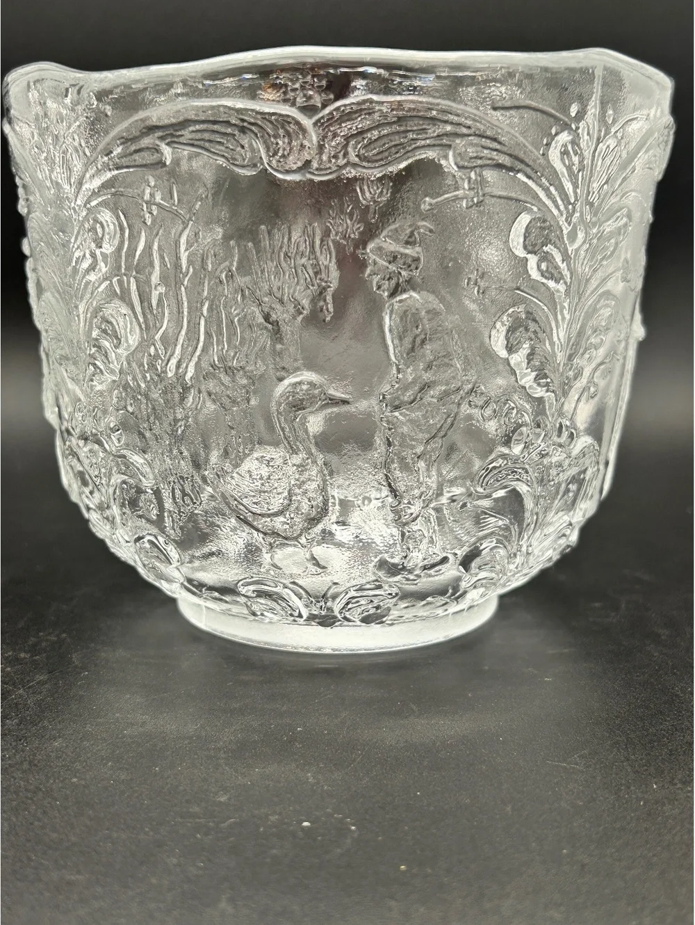 Vintage Kosta Boda “Rhapsody” Bowl-Swedish Scenes